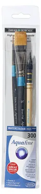 Productafbeelding van Daler Rowney Aquafine set van 3 penselen