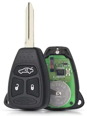 Immagine prodotto di Cheie auto telecomanda 433MHz, 3 butoane, ID46 PCF7941, KOBDT04A, cu electronica si baterie, compatibila Chrysler 300, Dodge Charger/Durango, Jeep Grand Cherokee