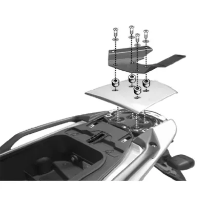 Image de KAPPA Support de topcase "Monolock", Pour valises Monolock., noir