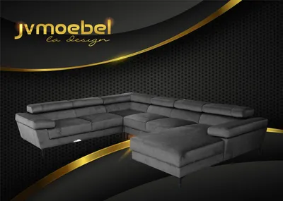 Produktbild von Ecksofa U Form Wohnlandschaft Polsterecke Textil Eckgarnitur Sofas Couchen Neu