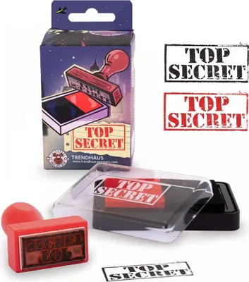 Zdjęcie produktu dla Zestaw stempel tusz dwukolorowy "Top Secret"