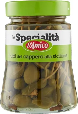 Produktbild von Frutti di Cappero 290g Kapern mit Blattstielen - D'Amico