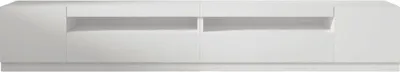 Produktbild von TV Lowboard mit 4 Türen und LED-Beleuchtung in Weiß Hochglanz, 9178