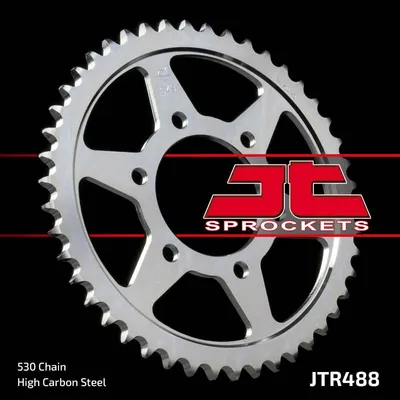 Obrázek produktu pro Zadní ozubené kolo JT 488 43 F pro motocykly Kawasaki ZX750R, Ninja, KLZ Versys (od roku 12) (48843JT) (řetěz 530)