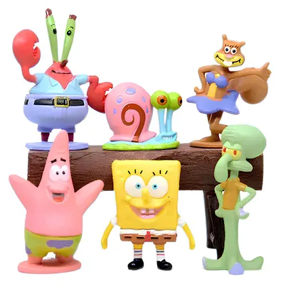 Produktbild von SpongeBob Kanciastoporty Figurenset 6 Teile.