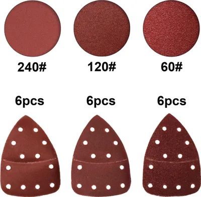 Produktbild von Schleifblätter | für Parkside | Multischleifer PMS 160 A1 | 18er Set für Holz