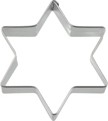 Produktbild von Zenker Ausstecher Stern Patisserie, Weihnachtsausstecher für Plätzchen, Ausstechform für Kekse und Fondant, hochwertiger Keksausstecher, Küchenhelfer aus Edelstahl (Farbe: Silber)