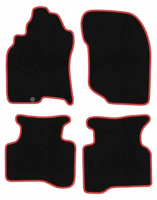 Imagen del producto de Alfombrillas de moqueta para Nissan X-Trail I T30 2001-2007 (SUV) – juego de 4 piezas, /rojo, a medida – Wielganizator CARLUX