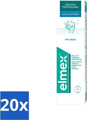 Obrázok produktu pre Elmex zubná pasta Sensitive Professional Gentle Whitening 75 ml - hodnotné balenie - 20 kusov