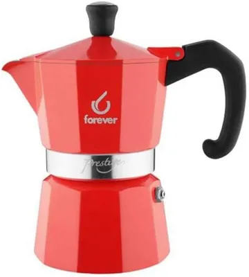 Imagen del producto de Cafetera de espresso Forever Miss Moka, color rojo, para 2 tazas