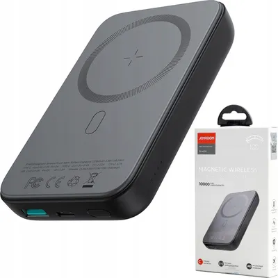 Obrázek produktu pro Joyroom Jr-W020 10000Mah 20W Usb-C 3 Porty 15W Magnetická Powerbanka Černá