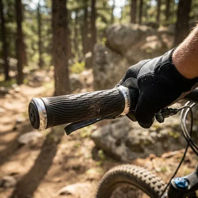 Produktbild von SRAM Lockring Griffe für GripShift - 100 mm, silber