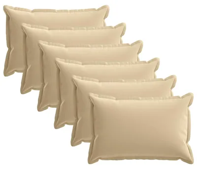 Produktbild von vidaXL Kissenbezug 6 stk. HOUTEN Beige 40 x 60 cm Polyester