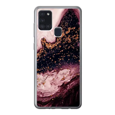 Produktbild von MuchoWow® Handyhülle Schutzhülle Hülle für Samsung Galaxy A21s Marmor - Natursteine - Mineralien Silikon Softcase Handy Hülle - Hartschale