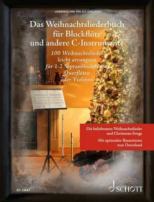 Produktbild von Das Weihnachtsliederbuch für Blockflöte und andere C-Instrumente