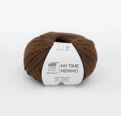 Obrázek produktu pro Gabo Wool Merino 100% kašmír hnědo-béžová: 50g