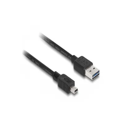 Productafbeelding van Delock 83364 USB Kabel Delock A -> Mini-B St/St 3.00m sw Easy USB