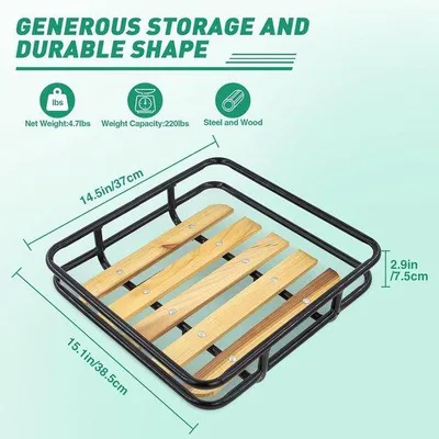 Image de Porte-vélos avec bords renforcés et filet à bagages