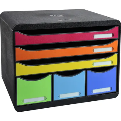 Image de Exacompta Module de classement Storebox 6 tiroirs Iderama Arlequin 306798D