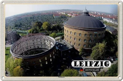 Produktbild von Blechschild Städte Leipzig Blick auf Panometer 30x20cm