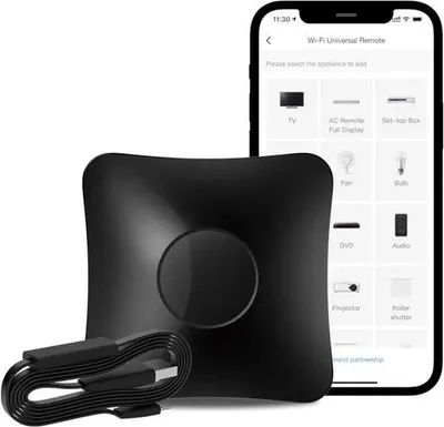 Produktbild von RM4 Pro IR Universalfernbedienung – All-in-One-Hub mit Code-Lernfunktion für Fernseher, Set-Top-Boxen, Klimaanlagen und Jalousiemotoren, kompatibel