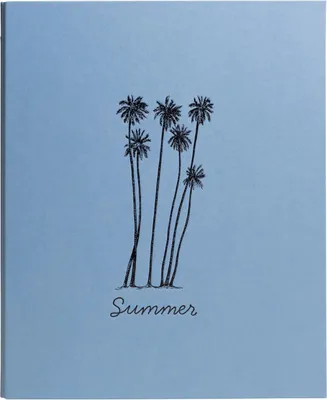 Image de Exacompta Album photos classeur 60 pages noires Summertime Bleu glacé 17045E