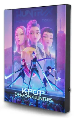 Produktbild von KPop Demon Hunters Leinwandbild mit Beleuchtung