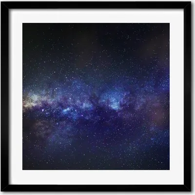 Produktbild von Bild - 50 cm x 50 cm - MDF - Rahmen, Wandkunst - Die Milchstraße