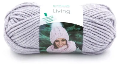 Produktbild von Gründl Wolle Living 100 g hellgrau