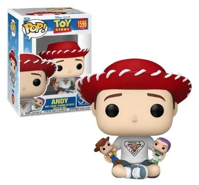 Produktbild von Funko Pop! Disney: Toy Story 30th Anniversary - Andy w/ Woody & Buzz #1596