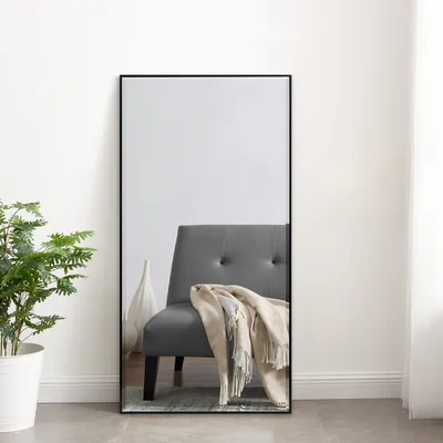 Produktbild von Nástenné zrkadlo 'Novoli' 50 x 100 cm Plastový rám čierny