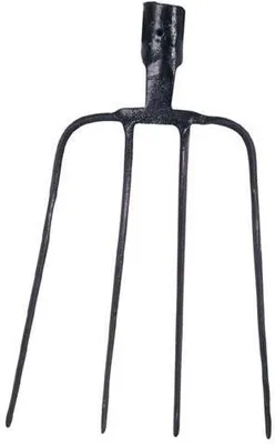 Image de fourche forgée à 4 dents sans manche