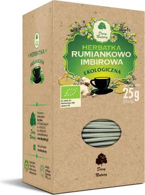 HERBATKA RUMIANKOWO - IMBIROWA BIO (25 x 1 g) 25 g - DARY NATURY