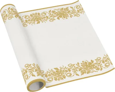 Obrázok produktu pre Papierový behúň na stôl PREMIUM v rolke, "Zlatý ornament" 40 cm x 5 m 1 kus.