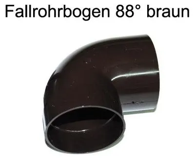 Produktbild von Fallrohrbogen 88° DN 60 weiß (1 Stück)