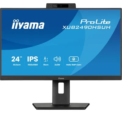 Zdjęcie produktu dla iiyama XUB2490HSUH-B2, 60,5 cm (23.8"), 1920 x 1080 px, Full HD, LED, 4 ms, Czarny
