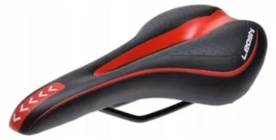 Produktbild von Leoshi MTB Fahrradsattel schwarz-rot AWR2076