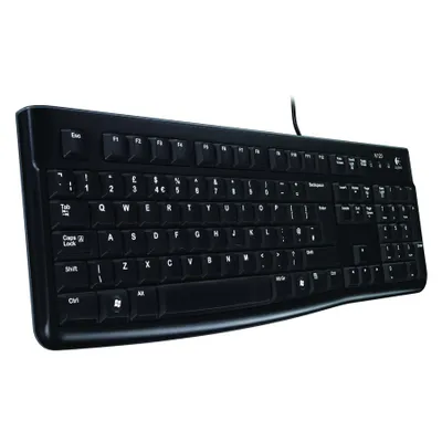 Produktbild von Logitech Keyboard K120 for Business, Volle Größe (100%), Kabelgebunden, USB, QWERTZ, Schwarz