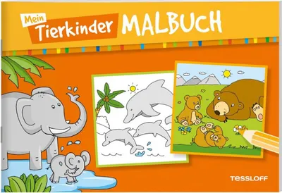 Produktbild von Mein Tierkinder-Malbuch: Malspaß für Kinder ab 5 Jahren (Malbücher und -blöcke)