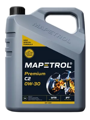 Produktbild von MAPETROL Premium C2 für 0W-30 5 Liter Motoröl Motorenöl Vollsynthetisch PSA B71 2312 9.55535-DS1 9.55535-GS1 Iveco 18-1811 SC1 LV Öl