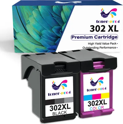 Produktbild von ONLYU 2er Multipack kompatible Tintenpatrone für HP 302 XL Tintenpatrone (HP OfficeJet 3832 3833 3834 3830 3831, 3835 4657 4658 5220 5230 5232 4650 4651 4652 4654 4655)