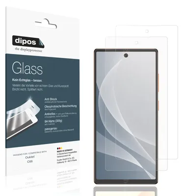 Immagine prodotto di 2x Pellicola Protettiva per Oukitel C66 Protezione opaco Vetro Flessibile 9H dipos