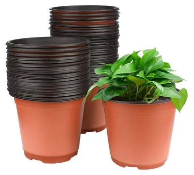 Produktbild von Blumentopf Pflanztopf Anzuchttopf - 100 Stück - 15 cm - Kunststoff - Mit Drainagelöchern