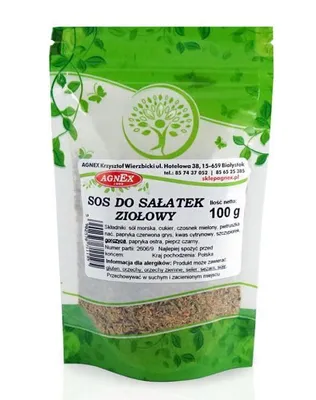 Zdjęcie produktu dla Sos do sałatek ziołowy 100 g