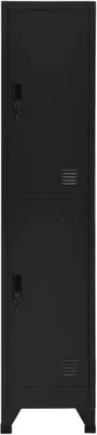 Image de vidaXL Armoire à casiers noirs 38x45x180 cm Acier