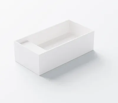 Produktbild von Steinberg Serie 440 Aufsatzwaschtisch, eckig, ohne Überlauf, 500x250x150mm, SOLIDSurface, 4407510W