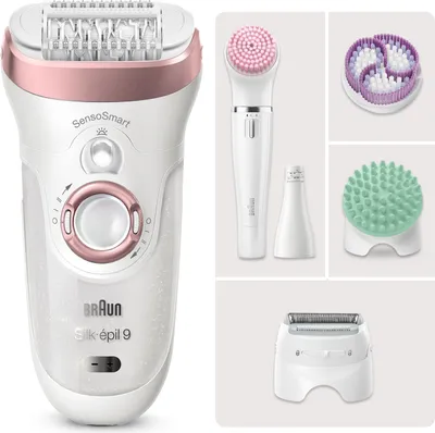 Produktbild von Braun Silk-épil Deluxe Beauty-Set 9-995 9-in-1 Epilierer & Reinigung für Gesicht & Körper