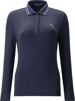 Produktbild von Chervo Antichita Langarm-poloshirt Für Damen Blau 40 Frau Blau 40