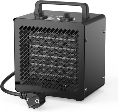 Immagine prodotto di Riscaldatore ventilatore ceramico portatile: riscaldamento rapido ed efficiente dal punto di vista energetico. Stufe elettriche con protezione contro il surriscaldamento