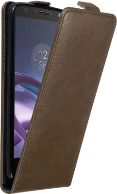 Obrázek produktu pro Cadorabo pouzdro pro Motorola MOTO Z Protective Cover in Brown Flip Case Obal na mobilní telefon